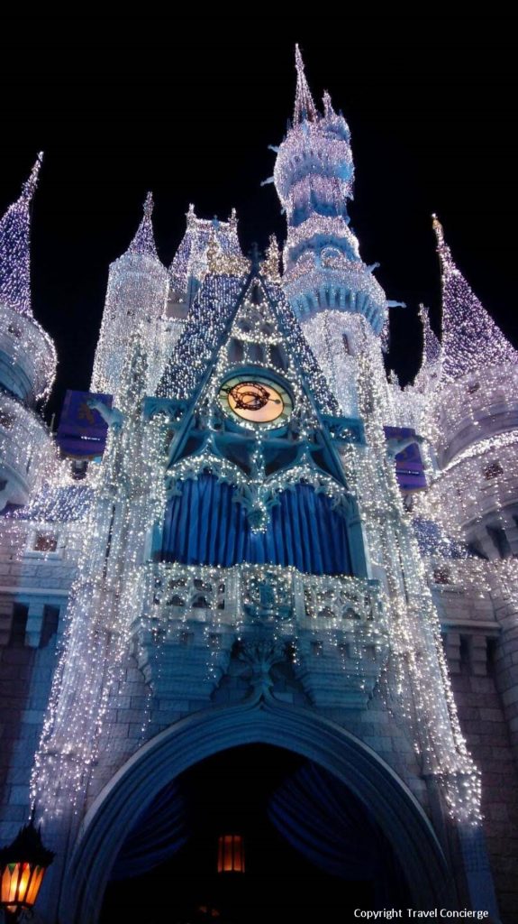 Cinderella Castle in lights