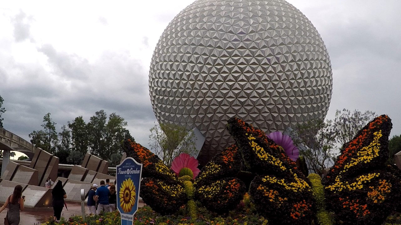 EPCOT flower and garden festival butterfly topiaries