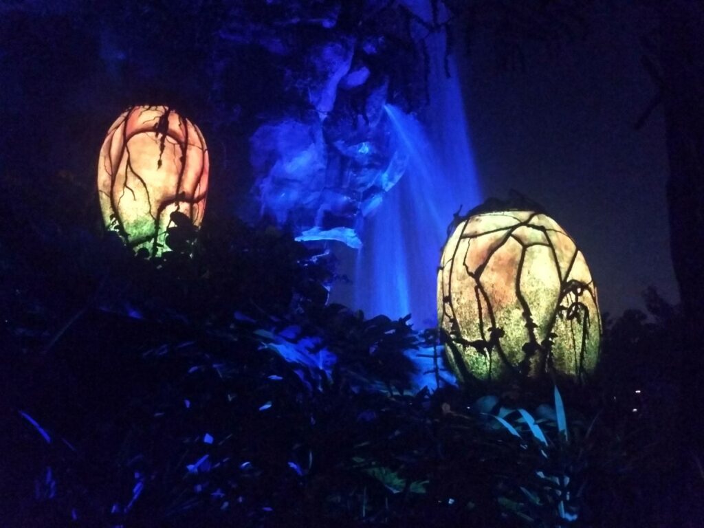 Pandora Flora at night