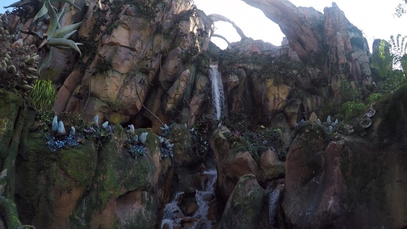 Disney World's Flight of Passage queue waterfall