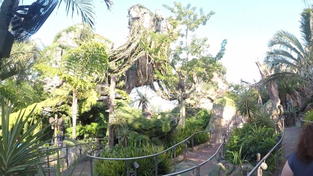 second section of outdoor queue for Flight of Passage