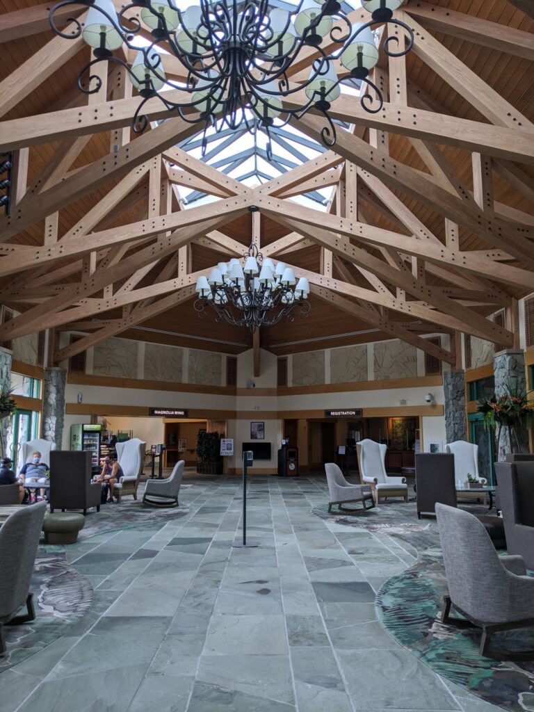 Lobby at Shades of Green Resort