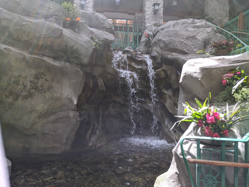 Water Feature at entrance to resort