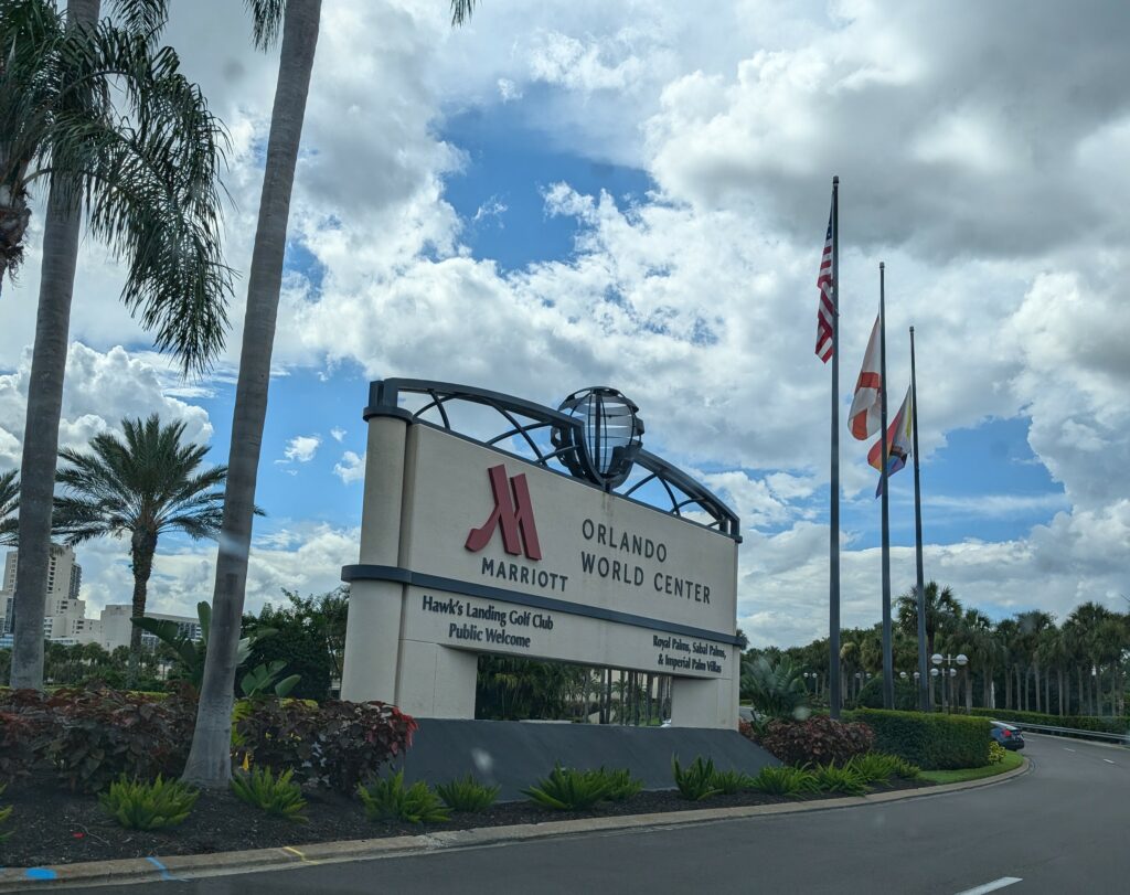 Marriott World Center Entrance Sign
