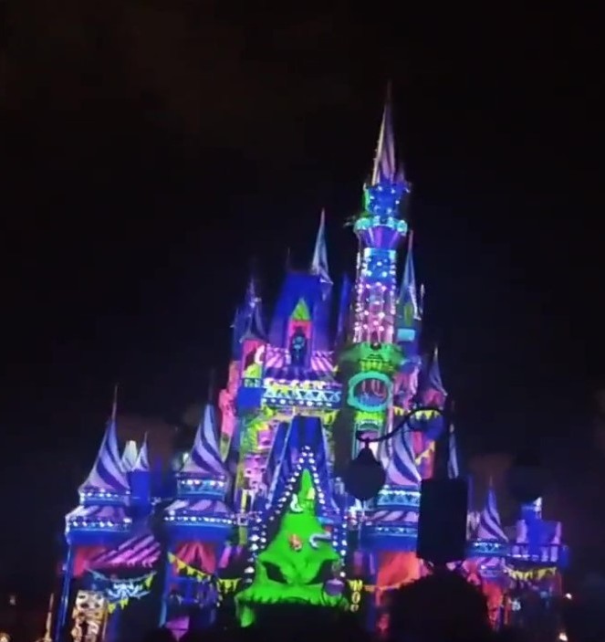 Castle OogieBoogie Projections