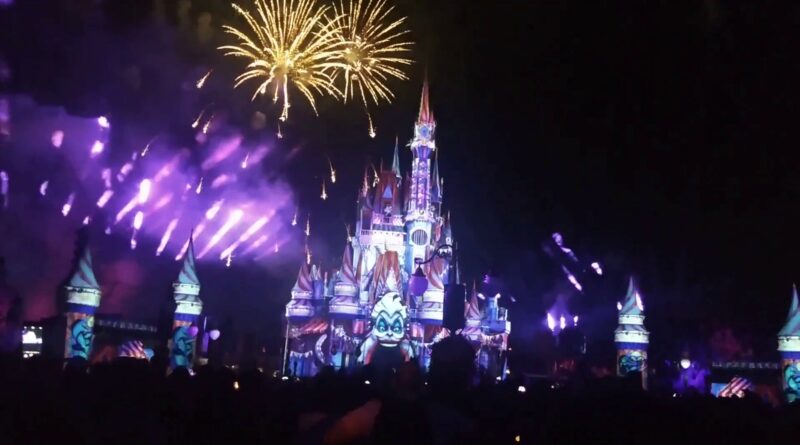 Halloween Party Castle Projections