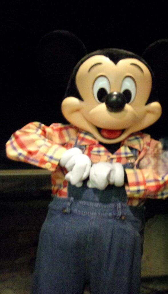 Farmer Mickey at the Garden Grill in EPCOT