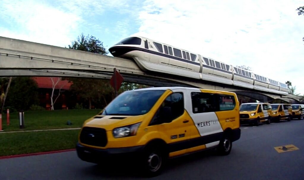 Mears van and Monorail