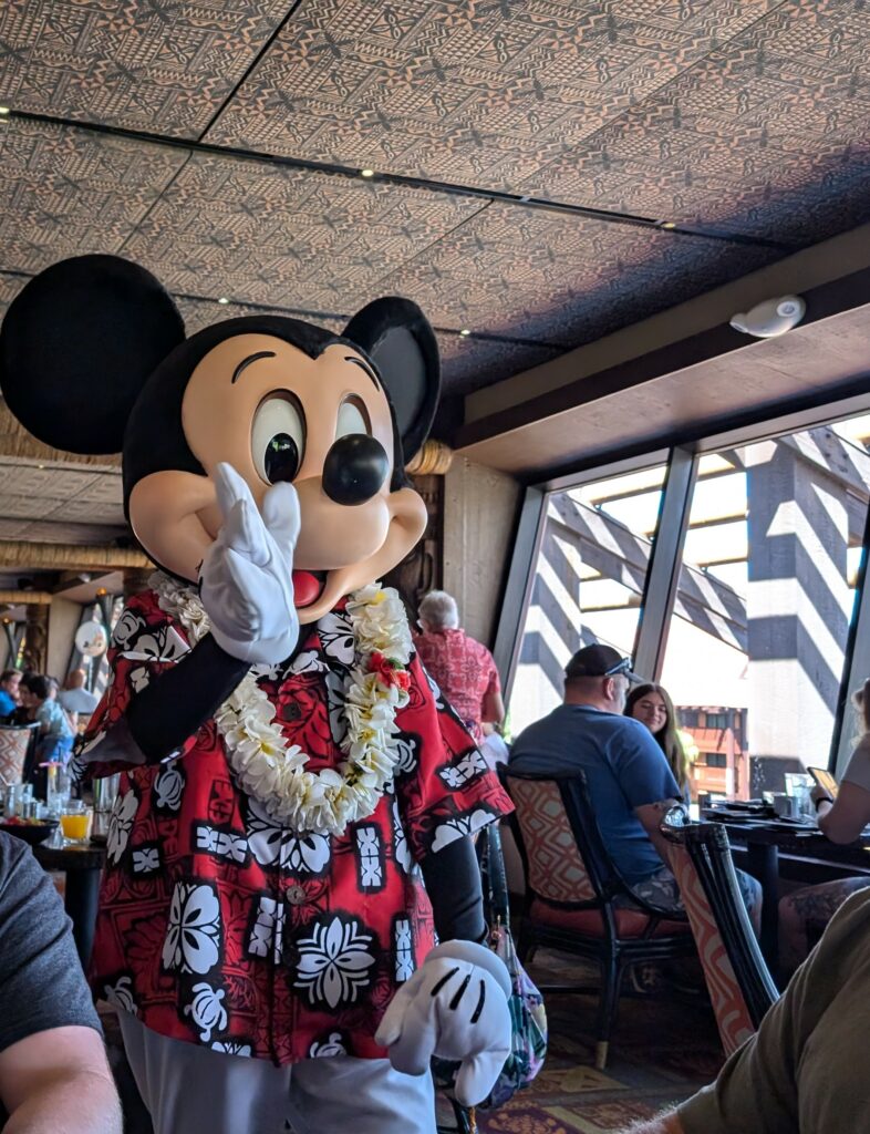 Mickey at Ohana's Breakfast