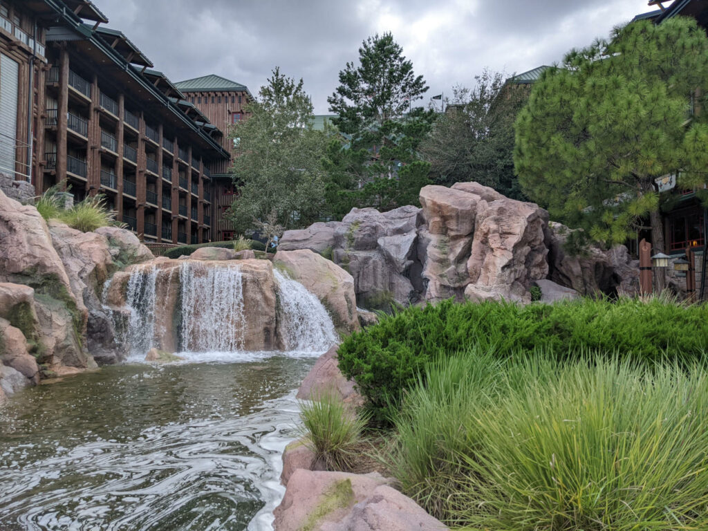 Wilderness Lodge grounds at Disney World