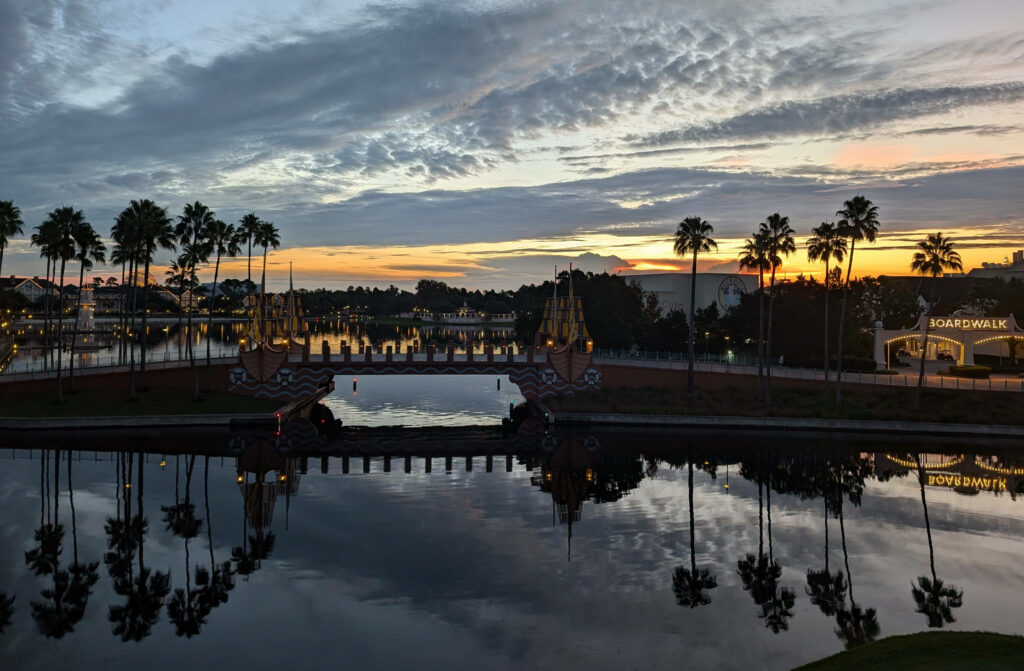 View of Boardwalk from Dolphin Hotel