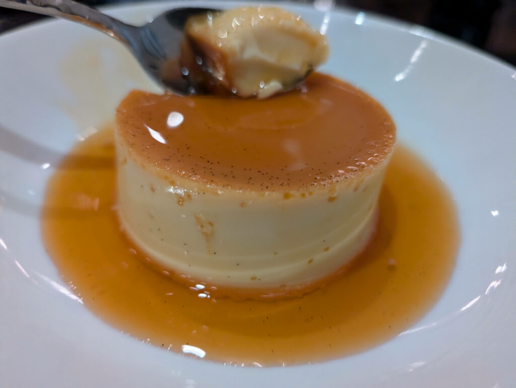 Flan from Rosa Mexicana